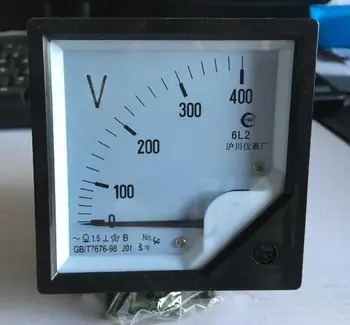 6L2 AC 0-400V žymiklį tipas voltmeter voltmetras mechaninė antraštė 80*80MM