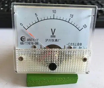85C1 DC 0-20V žymiklį tipas dc voltmeter voltmetras mechaninė antraštė