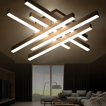 Šiuolaikinių LED Lubų Šviestuvai Apšvietimas balta juoda kūno kūrybos lubų šviestuvai, lempos, miegamojo kambarį