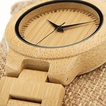 BOBO PAUKŠČIŲ Originalus prekių Bambuko Moterų V-L28 Laikrodžiai, Rankų darbo Visi Bambuko Ponios-kvarcinis laikrodis su Japonija, Judėjimo, kaip Dovana Punktas
