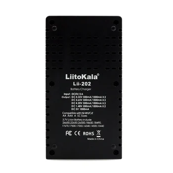 2017 Liitokala Lii202 18650 Įkroviklis 1.2 V, 3,7 V 3.2 V AA/AAA 26650 NiMH li ion baterija, 
