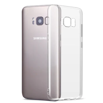 YKSPACE Skaidri Minkšta Silikoninė TPU Case For Samsung Galaxy S6 S7 krašto S8 S9 Plus Pastaba 8 Galinį Dangtelį Ultra Plonas Anti-Knock