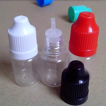 5vnt NAMINIŲ Aišku, Buteliukas 5 ml Tušti Plastikiniai Buteliukai su Lašintuvu Childproof Bžūp E Skysčio Butelį Greitas Pristatymas