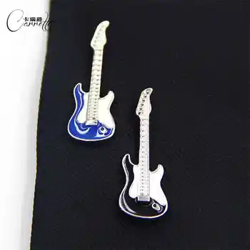Naują vietoje įdomus gitara modeliavimo ženkliukų segtukus dviejų spalvų gamintojai užsakymą vyrų ir moterų modelių sagė antkaklio sagtis