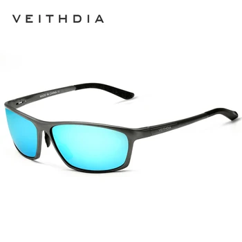 VEITHDIA Prekės Designrt Poliarizuota Aliuminio Magnio Vyrų Saulės akiniai Vyrų Akiniai nuo saulės Veidrodis Akiniai Vyrų Priedai 6520