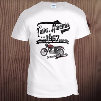 O-Neck T shirt Mados Trumpas Rankovės Tėvas, Senelis Dovanų Cafe Racer Motociklas Motociklo Hot Rod CB 400 Custom Tee Marškinėliai