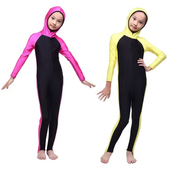 Maudymosi kostiumėliai Mergaitėms 2017 Lslam Hijab Vaikų Plaukimo Kostiumas Paplūdimio Musulmonų Plaukti Dėvėti Islamo maudymosi kostiumėlį Zwemkleding Vrouwen Islamas