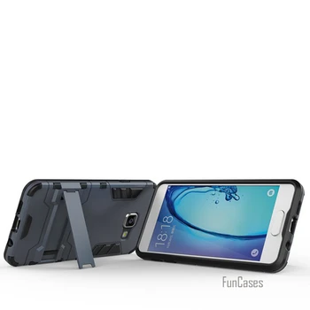 Case For Samsung Galaxy A5 2017 A5200 A520F Padengti Krepšiai Telefonų Priedai Hibridas Šarvai Rėmo PC+Silicio 2 in 1 Pareiga Stovėti Atgal