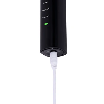AZDNET 5 Funkcijos Ultragarso Sonic Elektriniai Dantų Šepetėliu USB Įkraunamas dantų Šepetėlis 4 Vnt Teptuku Vadovai IPX7 atsparus Vandeniui