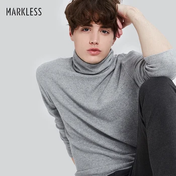 Markless 2018 m. Pavasarį Naują Atvykimo Golfo Medvilnės Vyrų Marškinėliai Mados Atsitiktinis Vyrų Slim Fit Long Sleeve T-shirt TXA7624M