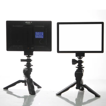 2x Viltrox L116T Vaizdo Studija LED Fotoaparato Šviesos LCD Bi-Color Pritemdomi + 2x Sulankstomas Kišeninis Trikojis Stovas + 2x KINTAMOSIOS srovės Maitinimo Adapteris