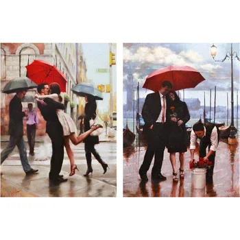 Raudonas skėtis & meilužis 