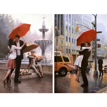 Raudonas skėtis & meilužis 