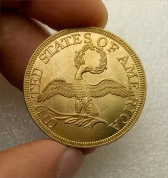 Jungtinių Amerikos valstijų 10 Dolerių Laisvės Cap / Mažas Erelis 1795 Žalvario Monetos Kopija