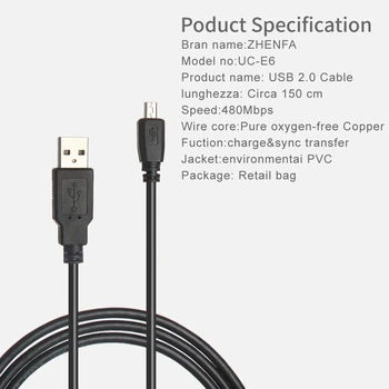 Zhenfa USB Kabelį, SONY Fotoaparatai DSC-W310 DSC-W370 DSC-W510 DSC-W520 DSC-W530 DSC-W610 DSC-W630 DSC-W650 DSC-W670 DSC-W690