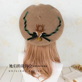 Princesė saldus lolita Hairbands atkurti senovės megztinis grandinės beretė pumpurai juostos ribos GSH051
