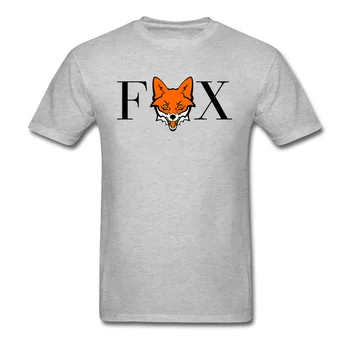 Custom FOX Berniukas T-shirts Aukštos Kokybės balandis KVAILIO DIENA trumpomis Rankovėmis Crewneck Medvilnės Audinio Topai Marškinėliai Slim Fit Tee Marškinėliai