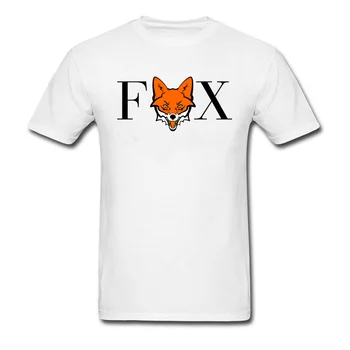 Custom FOX Berniukas T-shirts Aukštos Kokybės balandis KVAILIO DIENA trumpomis Rankovėmis Crewneck Medvilnės Audinio Topai Marškinėliai Slim Fit Tee Marškinėliai