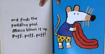 Naujas 12 knygų/set Maisy swimbag banga pelės pelės anglų paveikslėlį knyga vaikams, vaikams istorija knyga lipdukas knygos IQ EQ mokymo