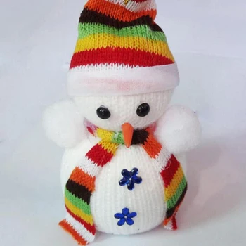 Išskirtinė Kalėdinė Dekoracija Namuose X'masTree Kabinti Papuošalų Sniego Lėlė Vaikų Dovanų Mažytė Žaislas Atsitiktine Spalva