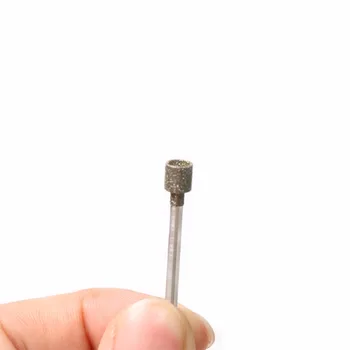 20Pcs/2 Nustatyti Cilindro Diamond Šerpetų Bitų Šlifavimo Galvos Rotacinis Įrankis 2.35 mm Kotu Graviravimas Ėsdinimo Šlifavimo įrankis