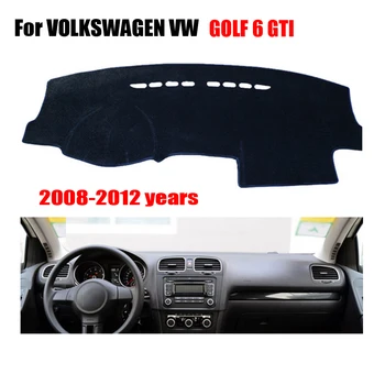 Automobilio prietaisų skydelio apima VOLKSWAGEN VW GOLF 6 /GOLF 6 GTI 2008-2012 kairėje ratai dashmat automobilių trinkelėmis brūkšnys apima auto priedai