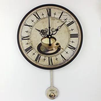 Modernus kavos didelis dekoratyvinis sieniniai laikrodžiai tyli Namų dekoro, virtuvės sieninis laikrodis mados sieniniai laikrodžiai orologi parete