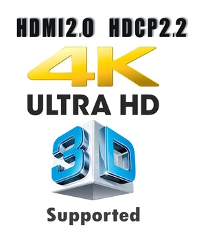 4k 2.0 HDMI Splitter 1x2 Paskirstymo Stiprintuvas Ver 2.0 Sertifikuoti 4k x 2K (60Hz) & 3D 1080P Parama 1 2 iš Signalas