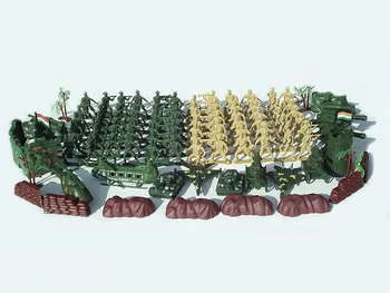 Karinės 80 žmonių nostalgiški Žalia plastiko antrojo pasaulinio KARO kareivis, 6cm karinio modelio rinkinio 108pcs/set vaikų žaislas Nemokamas pristatymas