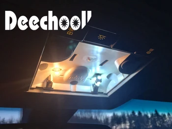 Deechooll 17pcs Automobilio LED Šviesos Skoda Superb 2,Balta Interjero apšvietimo Lemputės Skoda Superb B6 3T 2009+Dome Skaitymo Lemputės