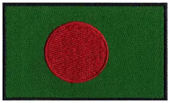 Paminkštintas appliques Bangladešas siuvinėjimo vėliavos, karinių patch/patches drabužiai