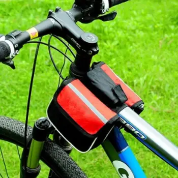Double Side dviratis, Dviračių krepšiai, dviračių, dviračių maišelį priekyje rėmo vamzdžio krepšys Dviračių paketinių dviračių priedai, sulankstomas krepšys BB2018