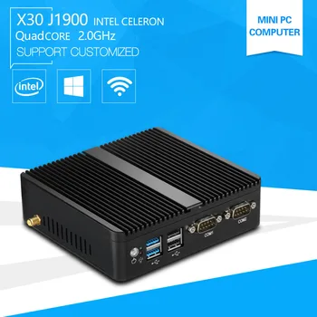 XCY Mini Pc J1900 Dual lan PRAMONĖS KOMPIUTERĮ Celeron Quad core 2.0 GHz Ventiliatoriaus Verslo Kompiuteris su 4*USB Prievado 2*RS232