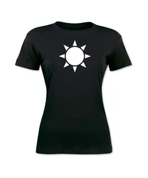 Saulė Moterys T-Shirt Mielas Juoda Grafinis Tee S-XL