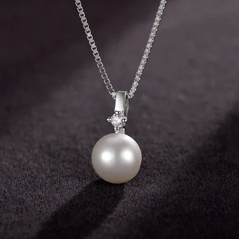 Sinya 925 Sterlingas Sidabro papuošalų rinkiniai moterims su gėlavandenių perlų auskarai pakabukas karoliai & žiedas-geriausia dovana mėgėjams Mama