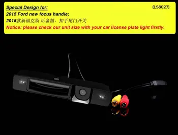Navinio CCD automobilio galinio vaizdo atsargines grįžtamieji parkavimo kamera ford naujos fokusavimo rankena kamieno vaizdo kameros vandeniui naktinio matymo HD