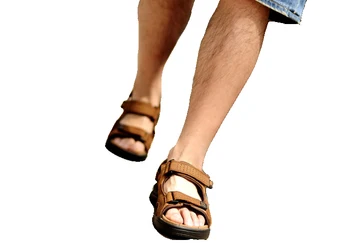 Naujas 2017 vyriškos basutės natūralios odos karvės odos sandalai lauko atsitiktinis vyrų vasaros odiniai batai vyrams