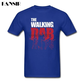 Vyrai T Shirts Kūrybos Medvilnės, trumpomis Rankovėmis marškinėliai vyriški Tepdami Pėsčiomis Dab Zombie Miręs Šeimos Drabužius Viršūnės