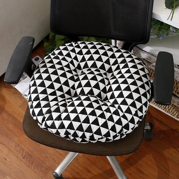 Šiaurės stiliaus tirštėti 50cm apvalios formos geometrinės tatamio sėdynė, kilimėlis, , meditacija pagalvėlės, Namų puošybai Pagalvė sėdynės pagalvėlės