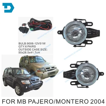 2000-2003 m., pajero v73 priešrūkinis žibintas su lemputė MONTERO priešrūkinis žibintas, pilnas komplektas su laidais ir pereiti 2000-2007 m.
