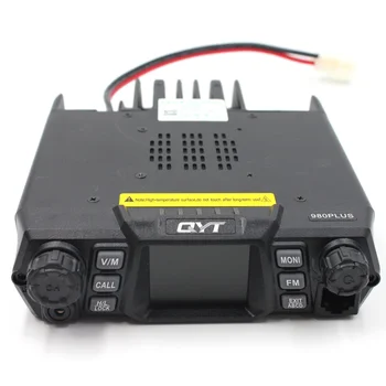 QYT KT-980Plus Dual Quad Band ekranas 75 W Automobilių Kamieno FM Mobilus Transiveris Du Būdu Radijo Atnaujinti versiją KT-UV980