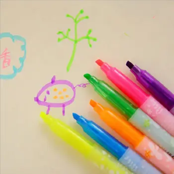 6 vnt./daug caneta colorida pen vaikams papelaria mokyklos pen lapices canetas kawaii canetas criativa kalem korėjos boligrafos gelis