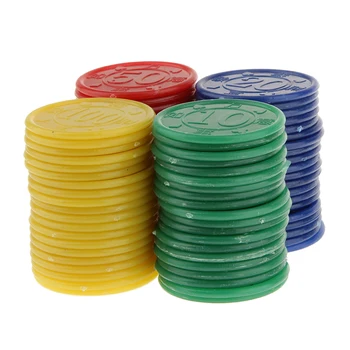 Spalvota 80 Plastiko Pokerio Žetonų Rinkinys Pokerstars Derėtis Nustatyti Lošimo Žetonų 