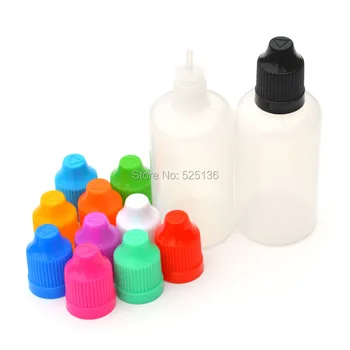 10vnt 50ml PE Minkšto Plastiko Buteliukas Su Lašintuvu Childproof Bžūp E-cig E Skystis Tuščias Butelis