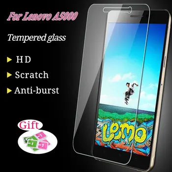 Lenovo A5000 Grūdintas stiklas Screen Protector 0,3 mm 9H 2.5 D Apsauginė Stiklo Plėvelė ant 5000 Telefono Sprogimui atsparią stiklo Plėvelės