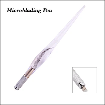 10vnt Microblading tebori Pen politikos suderinamumo vystymosi labui Microblade Adatų Laikiklis antakių permanentinis Makiažas Vadovas Tatuiruotė Pen