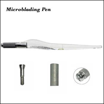 10vnt Microblading tebori Pen politikos suderinamumo vystymosi labui Microblade Adatų Laikiklis antakių permanentinis Makiažas Vadovas Tatuiruotė Pen
