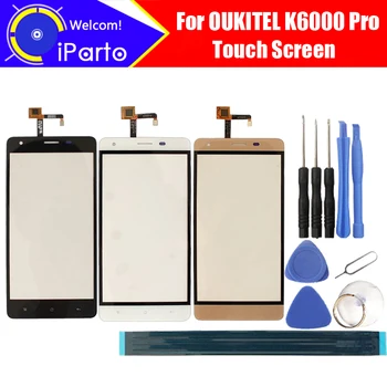 5.5 colių OUKITEL K6000 Pro Touch Screen Stiklas, Garantija, Originalus Stiklas Skydelyje Palieskite Ekraną K6000 Pro+įrankiai+Klijai