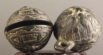 Pora senovės Kinijoje bronzinis varpas senas drakonas galva bronzos varpai