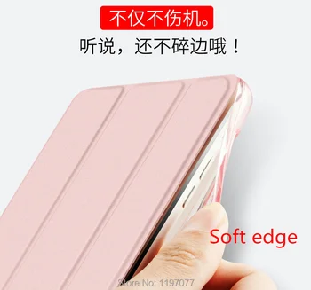 SUREHIN Gera TPU silikono minkštas briaunos gaubtas, skirtas apple iPad 4 3 2 atveju Oda rankovės vaikams plonas skaidrus smart cover atveju odos